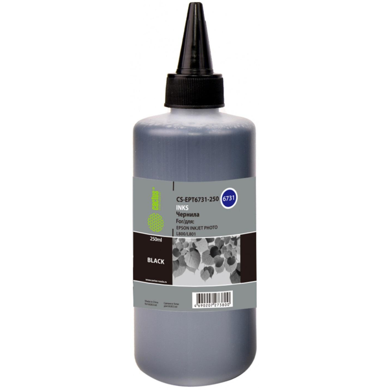 Чернила Cactus CS-EPT6731-250 T6731 чер. 250мл для Epson L800/L1800 1895574