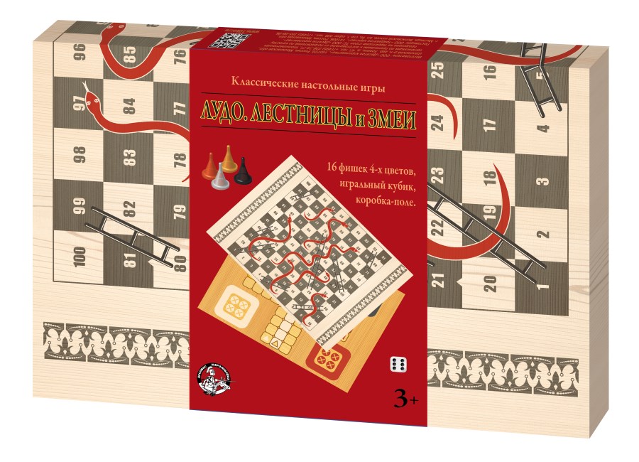 Настольная игра Лудо, Лестницы и Змеи ДЕСЯТОЕ КОРОЛЕВСТВО 2934