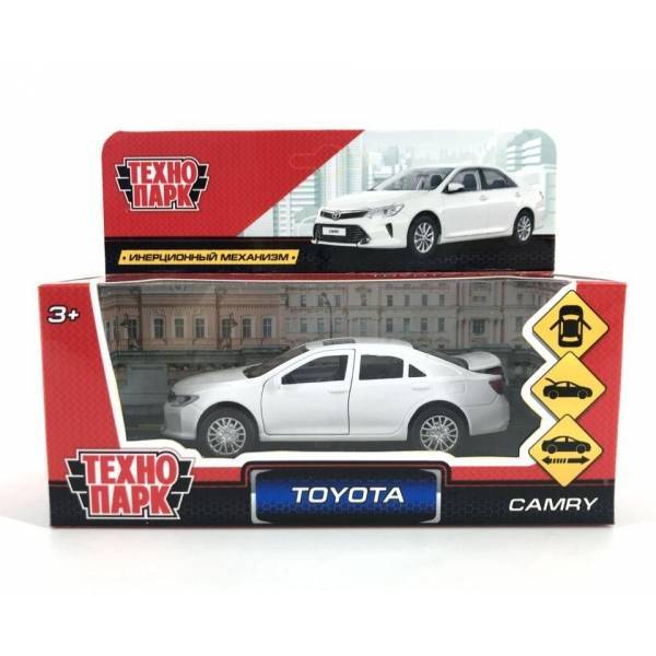 Машина металл "Toyota Camry" 12 см. открываются двери, инерционная Технопарк CAMRY-WH