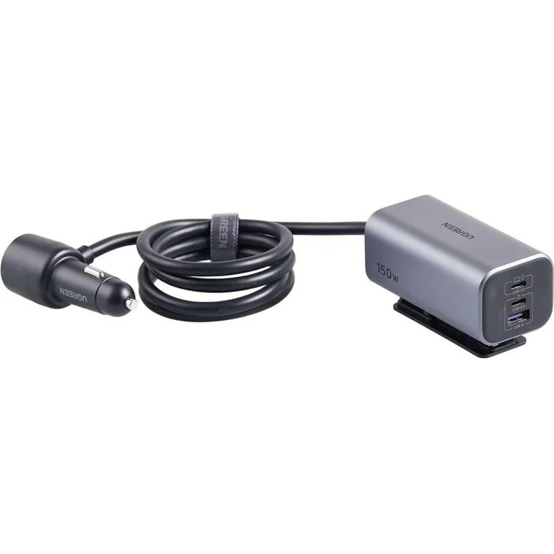 Зарядное устройство Ugreen EC706 (35571)авто;150W 4-PortGaN+USB-A+USB-C сер 2226833 35571_