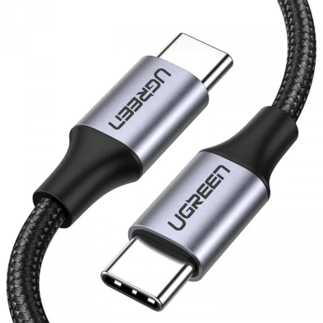 Кабель UGREEN US261 (50149)USB C M/M Nick.Plat.Alum.Shell 0,5м серо-черн 2418885 50149_