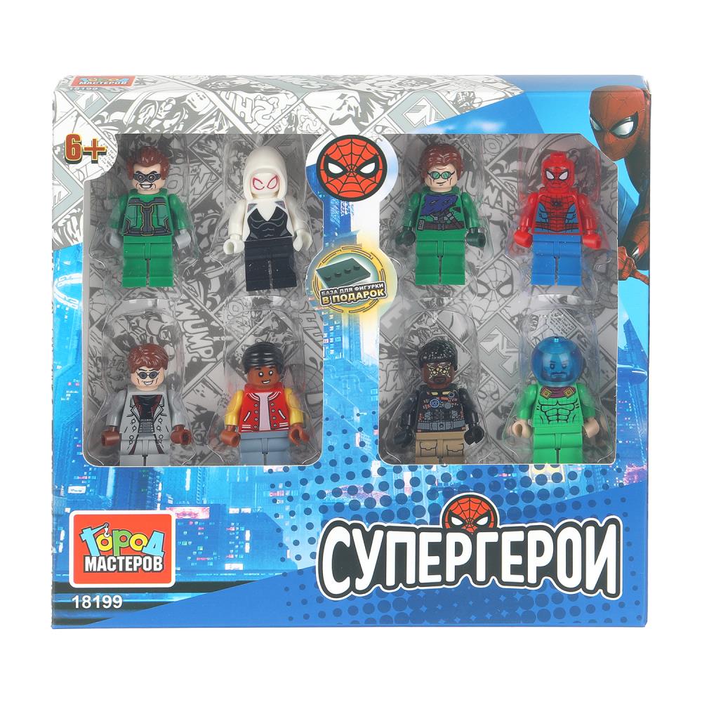 Конструктор - 8 фигурок серии "Супергерои" Город Мастеров 18199-CY