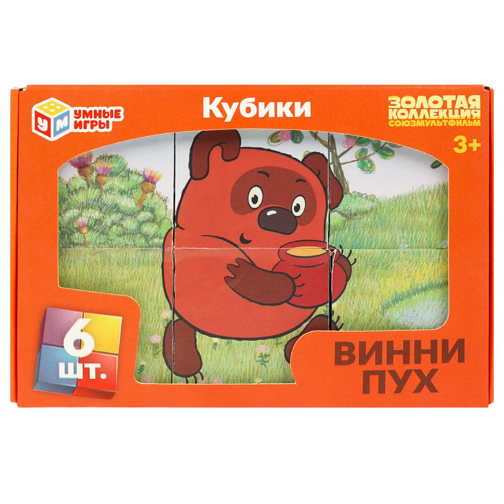 Набор из 6-и кубиков Винни-пух. Союзмультфильм Умные игры 01317-WINNIE