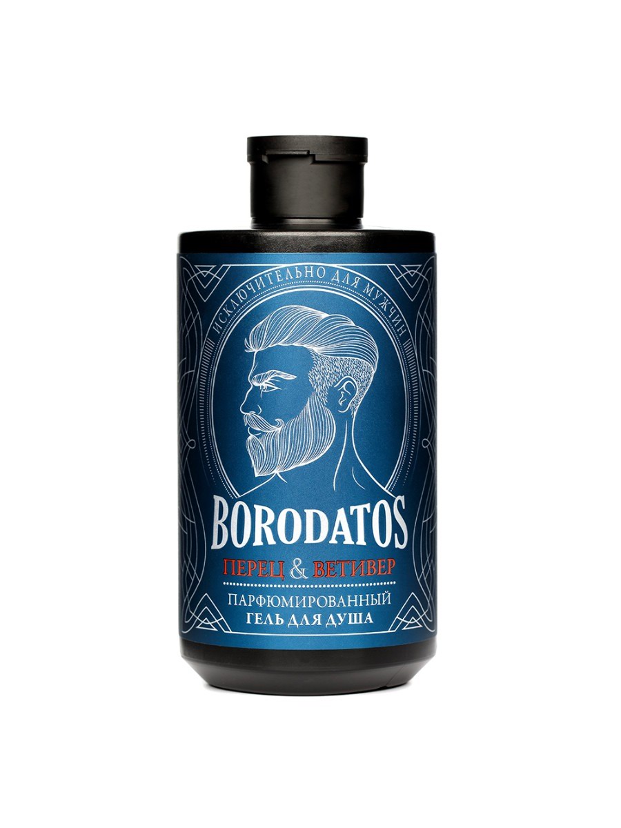 Borodatos Гель для душа Перец & ветивер 400мл 4630040344824