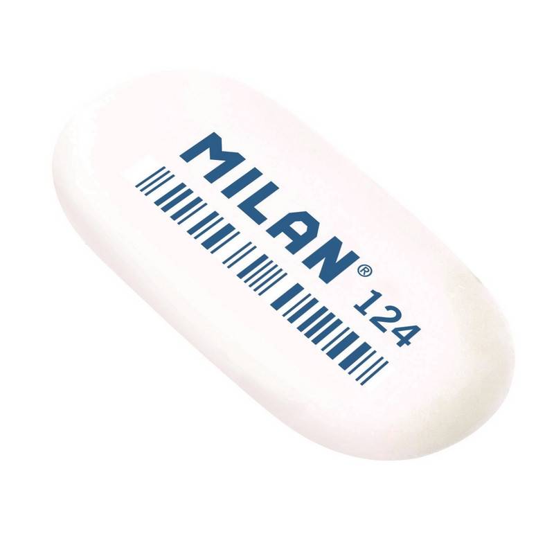 Ластик Milan 124 каучуковый 49х23х9 мм (3 штуки в уп) BMM9203 973165