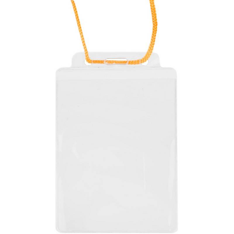 Бейдж Attache вертикальный 77х118 мм с желтой тесьмой (10 штук в уп) 1029474