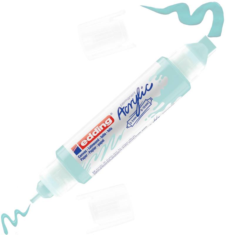 Маркер акриловый двусторонний 3D Edding 5400/916.Цвет Пастельный голубой 1327887