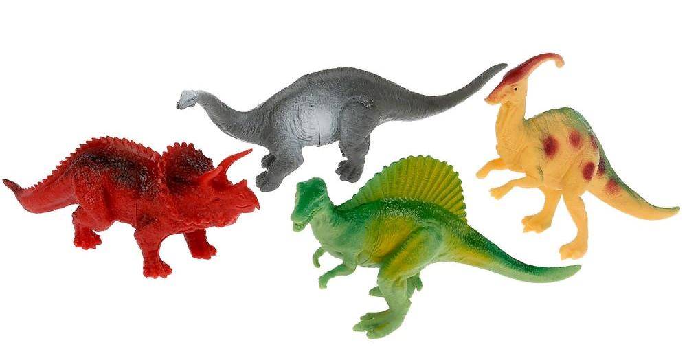 Игрушка пластизоль динозавры, 4 шт. Играем Вместе B941043-R