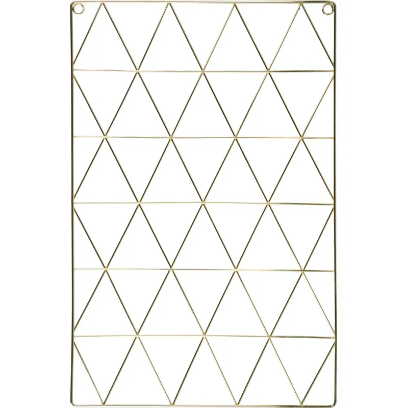 Доска органайзер-решетка Attache 36x55см золотистая, 3 зажима в наб 1847628