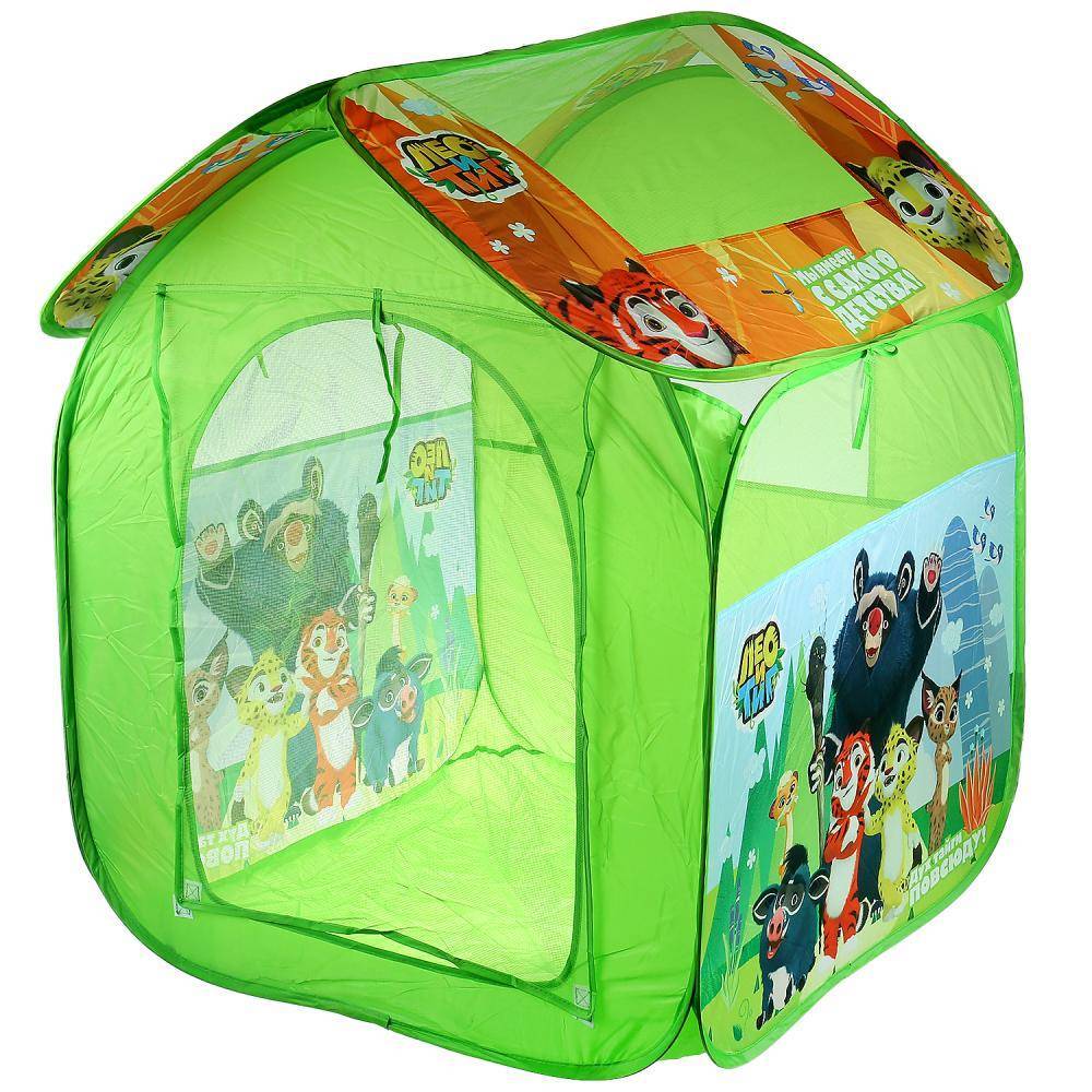 Палатка детская игровая "Лео и Тиг" 83х80х105 см. Играем вместе GFA-LEOTIG-R