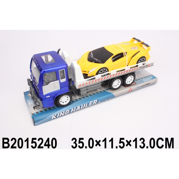 Трейлер инерционный с машинкой (цвет в асс) B2015240