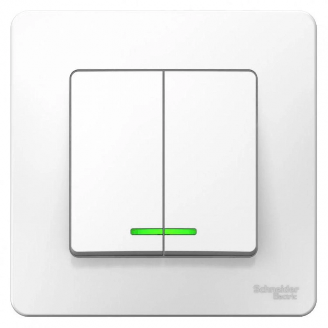 Выключатель 2-клав. с подсв. 10А SE Blanca Белый (BLNVS010511) Schneider Electric 1535979
