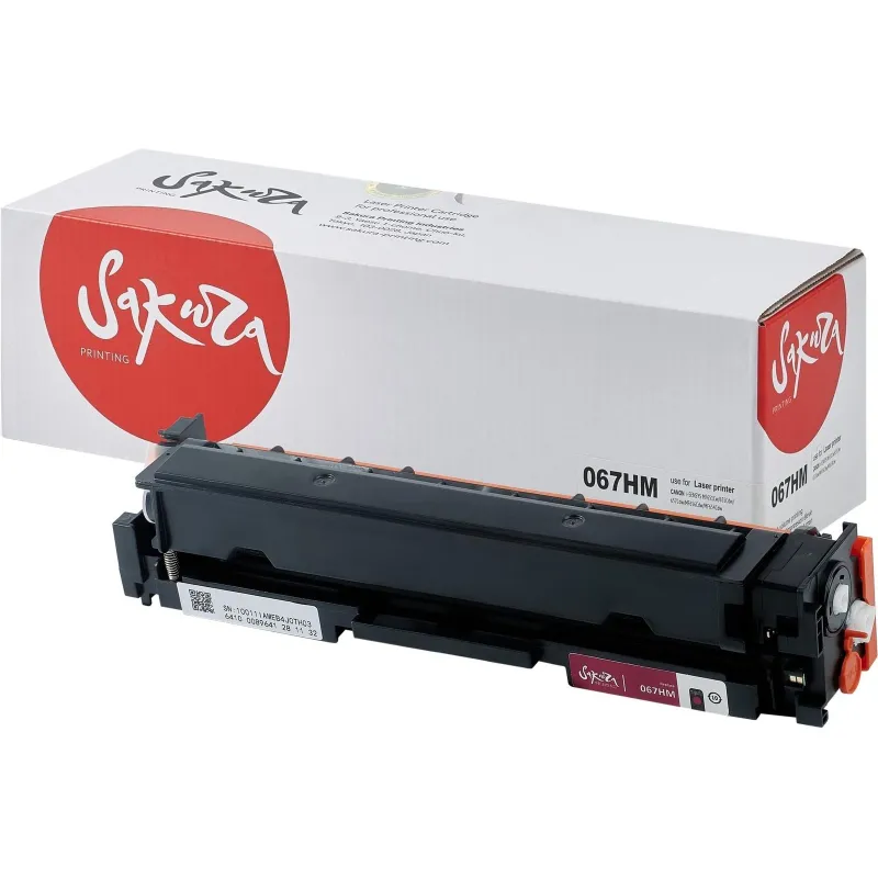 Картридж лазерный Sakura 067H M пур.пов. емк для Canon LBP631/MF651/MF657 2079753 SA067HM