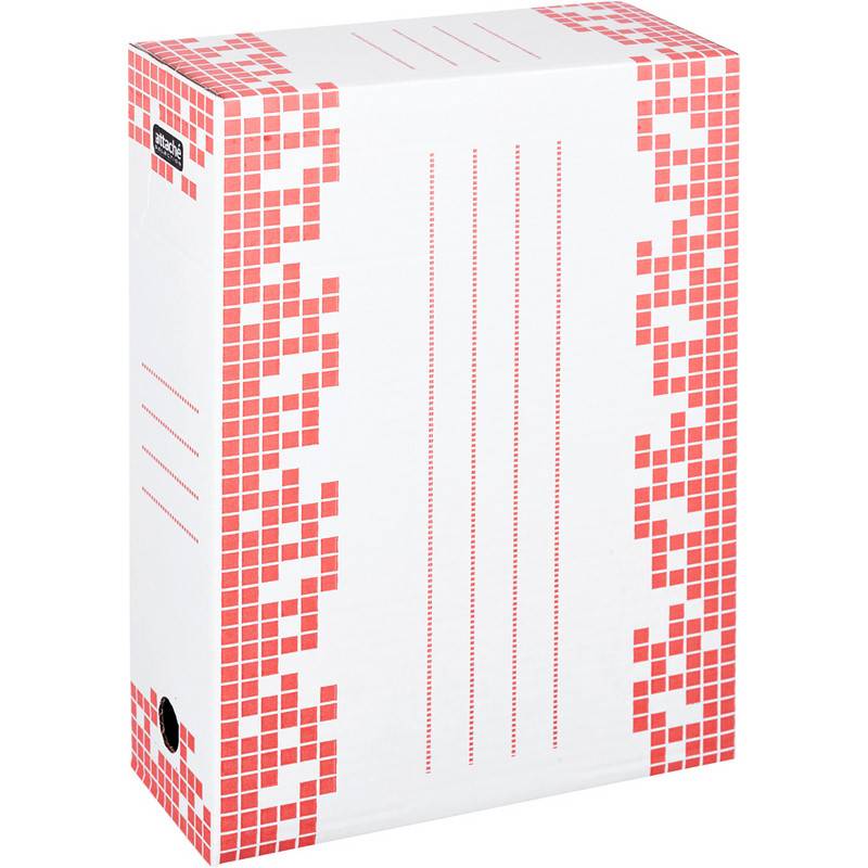 Короб архивный Attache Selection гофрокартон белый 251х102х355 мм 327663