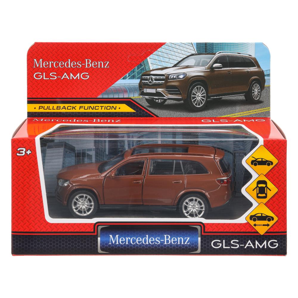 Машина металлическая "Мерседес-Бенц gls class amg" 12 см. бронзовый Технопарк GLS-12-BZ