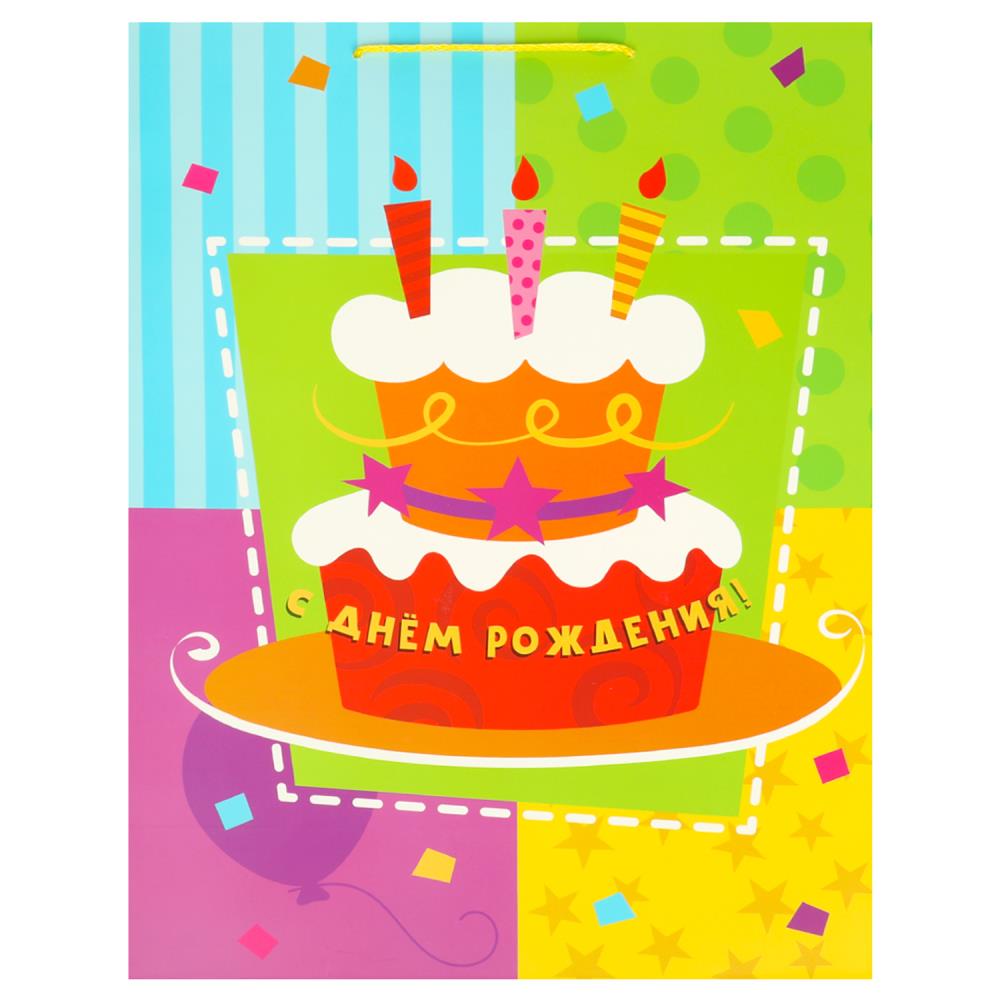 Пакет праздничный подарочный, матовый Xl, 33,5х45х15 см. Чудо праздник PXL-104469-HB4