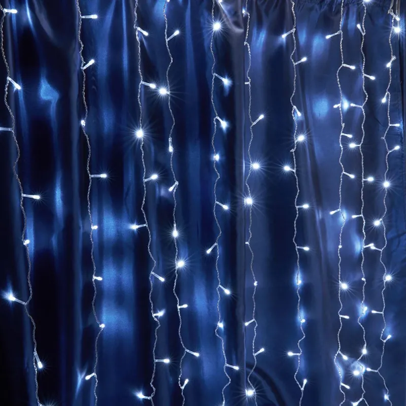 Гирлянда светодиодная Feron CL18 занавес 1,5x1,5м+3м,бел, 230V 5000К 32327 1467779