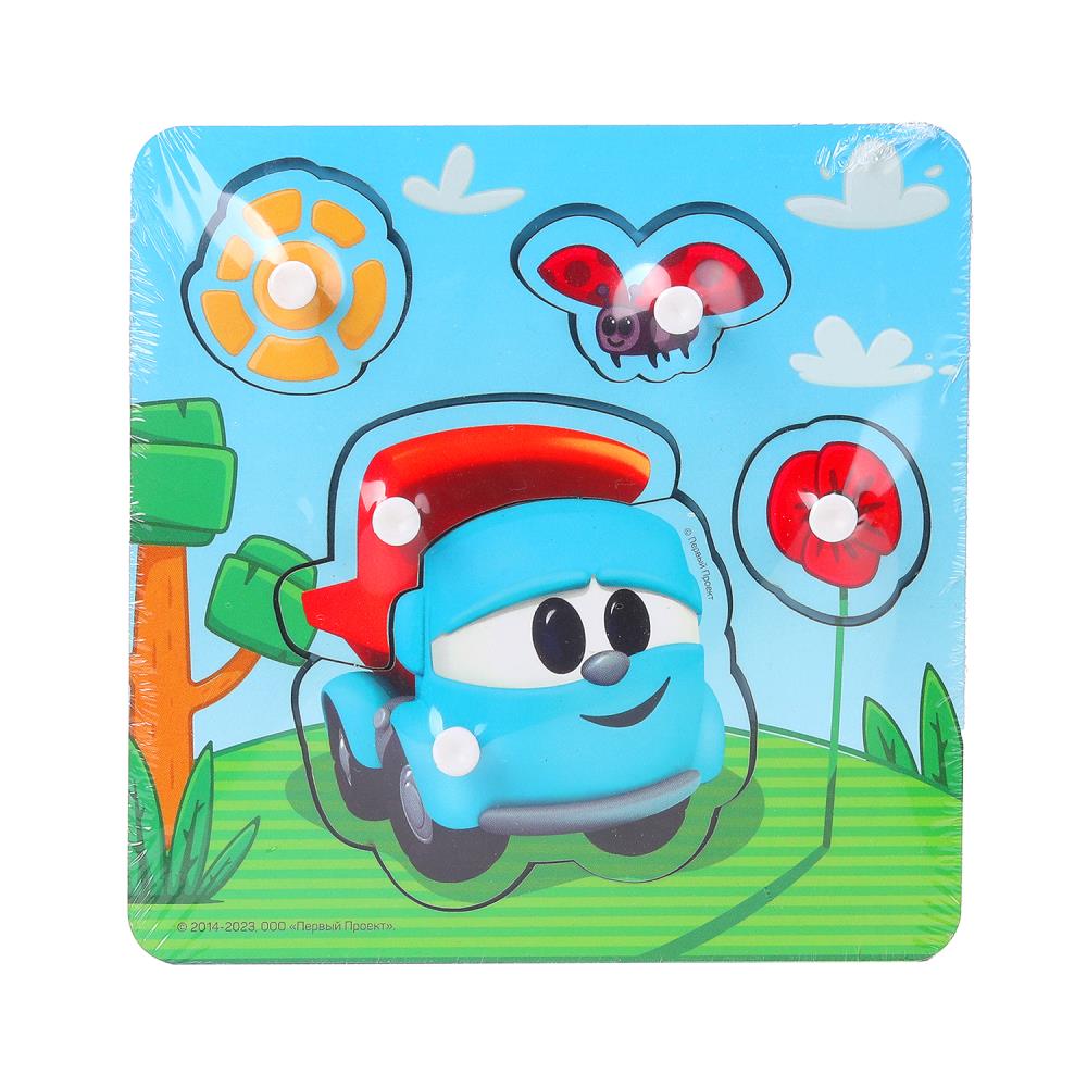 Игрушка деревянная "Грузовичок Лева" Буратино игрушки из дерева LEVA-05