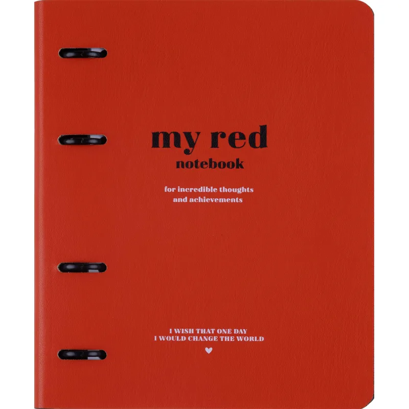 Тетрадь общая, IS, 175х212мм, 120л. клетка, кольца. Color, красный N4587 Infolio Study 2054556