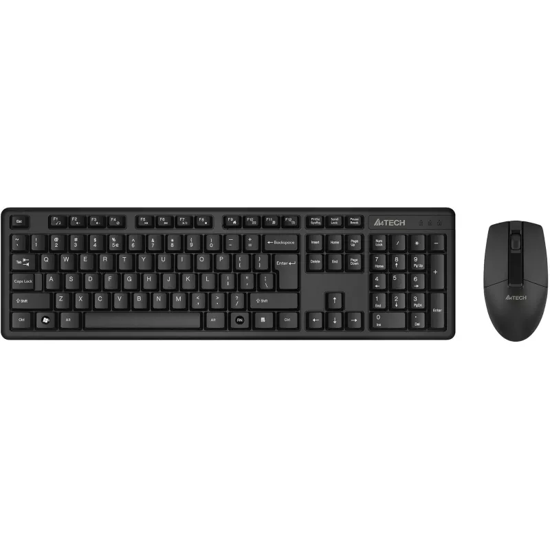 Набор клавиатура+мышь A4Tech (3330N) клав:черный мышь:черный USB беспроводн 1729909