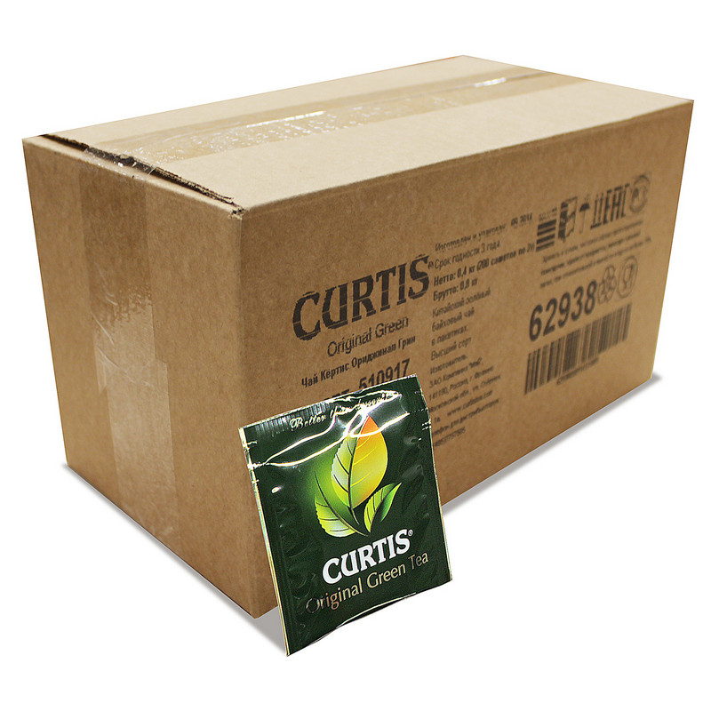 Чай зеленый Curtis Original Green Tea сашет 2гx200пак 16506 421004