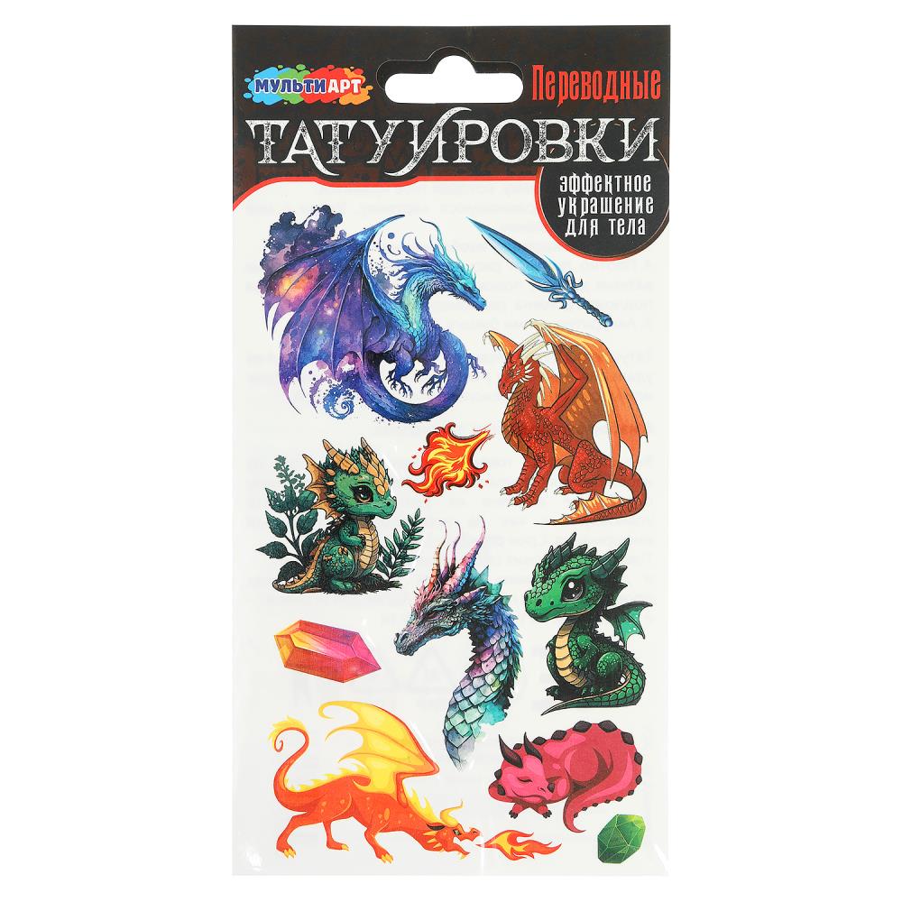 Тату драконы, 1 лист МультиАрт TATTOO-122116