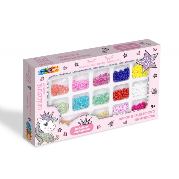 Набор бусин и бисера MultiArt BEADSET-MUART1 (240)