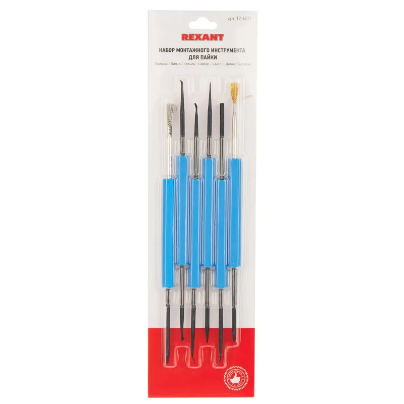 Набор монтаж. инструмента д/пайки REXANT CT-3616/ZD-151, 7пред. (12-6031) 1715087 1509153
