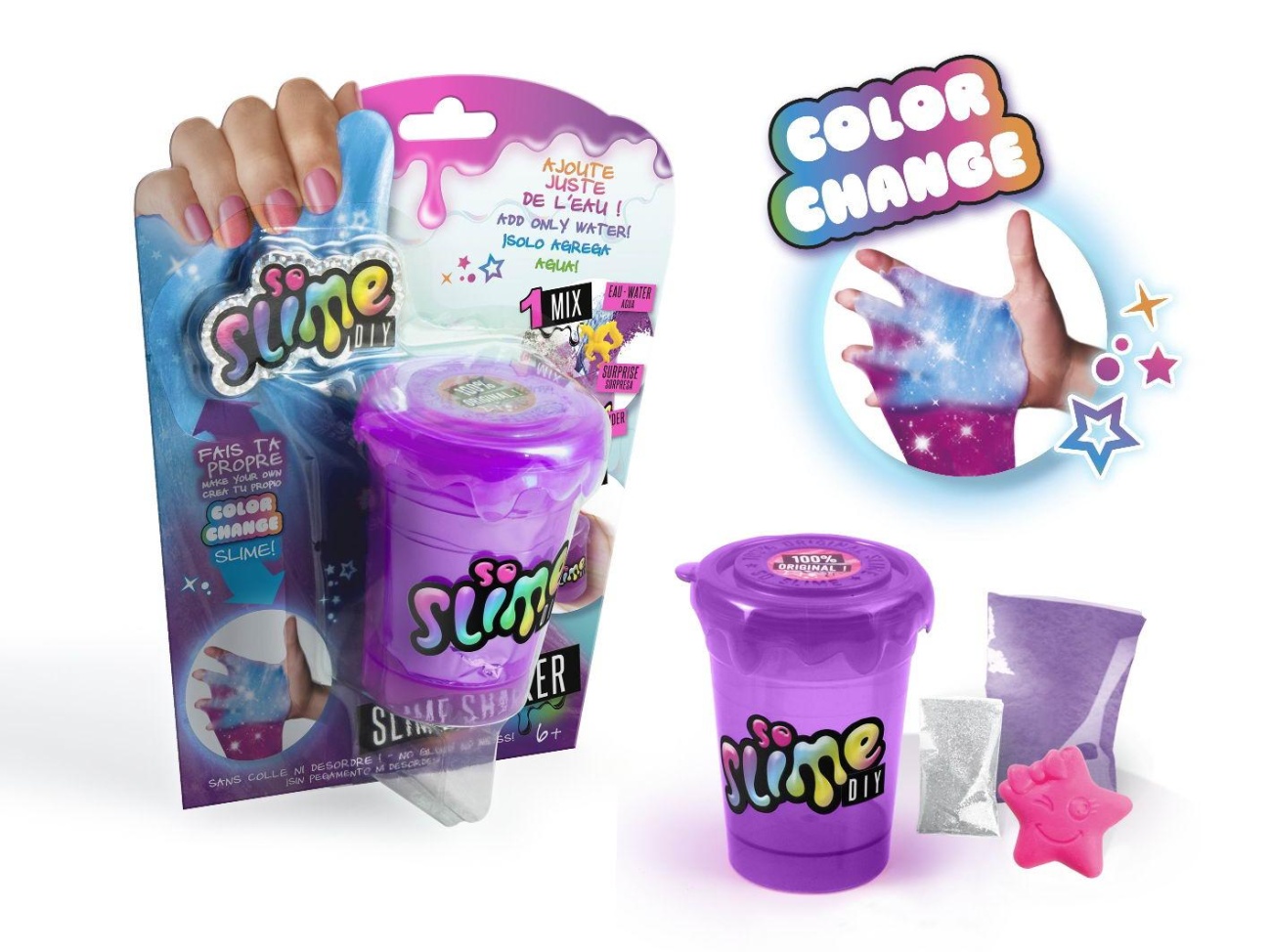 Набор д/экспериментов Canal Toys SO SLIME DIY серии Slime Shaker, фиолетовый SSC038/фиолетовый