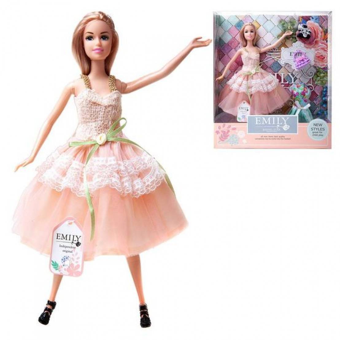 Кукла "Эмили. Розовая серия" с аксесс. 30см Junfa QJ077C