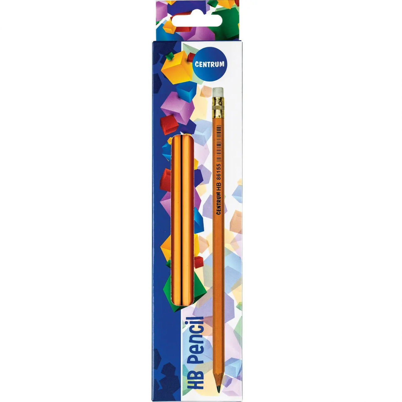 CENTRUM Карандаш чернографитный с ластиком, желтый 86155