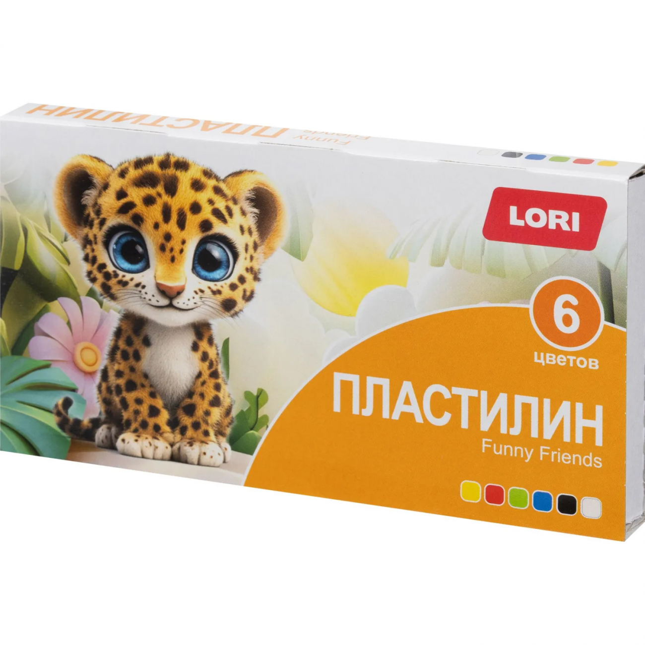 Пластилин FUNNY FRIENDS 6 цв, по 15 гр, пенал Плф-006 набор Lori 2305830
