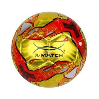 Мяч футбольный, 1 слой PVC, цвет металлик X-Match 56488