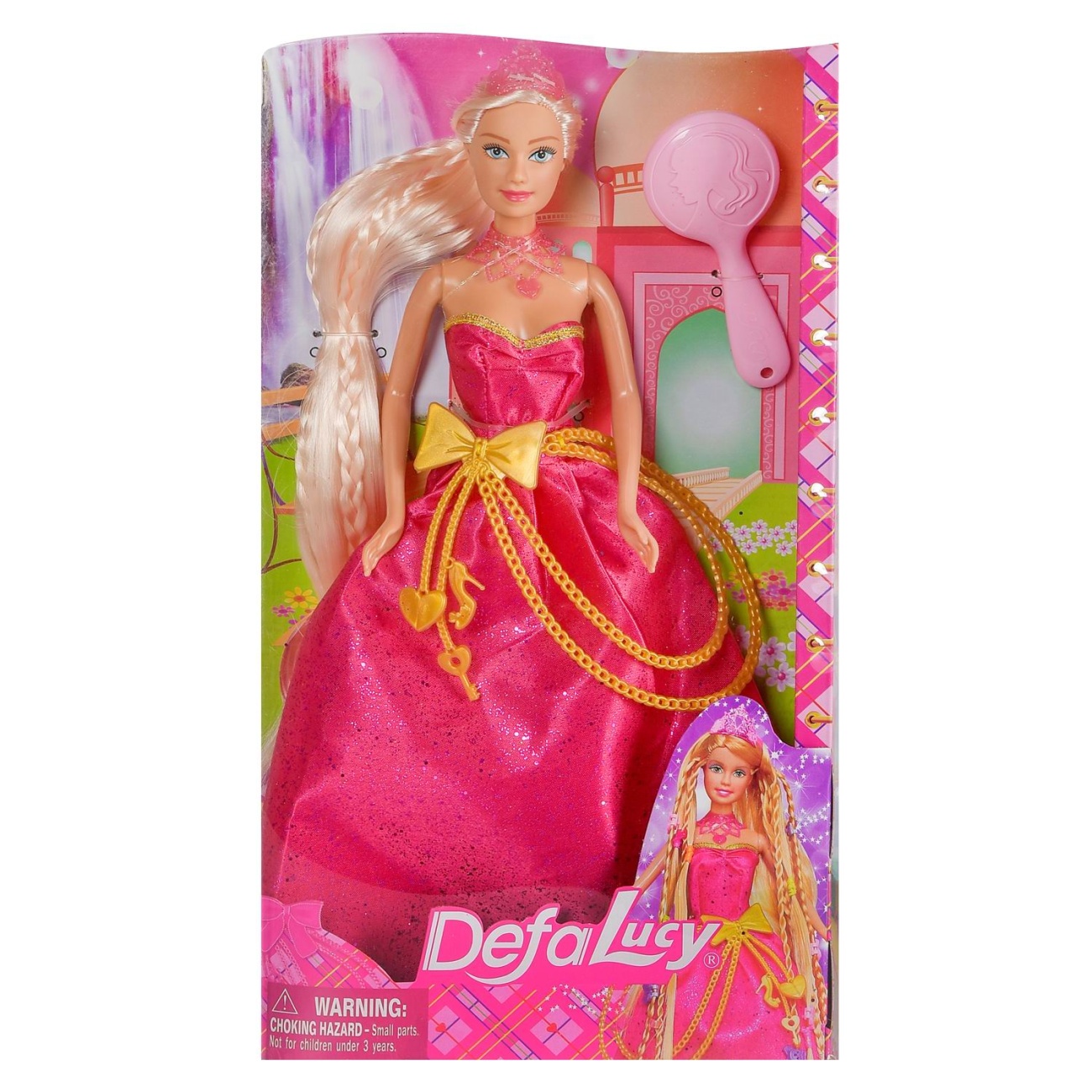 Кукла Defa Lucy Вечернее платье розовое, 29 см 8195d/розовое
