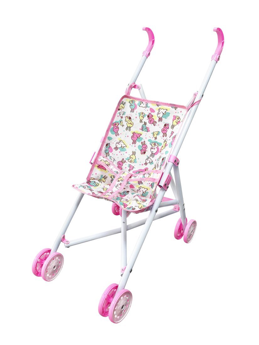 Коляска-трость для кукол Зайчики, металл Yako Toys M1263-2F
