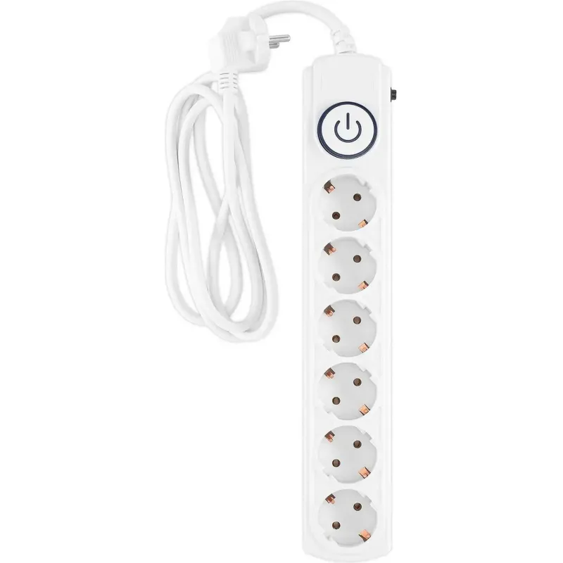 Сетевой фильтр Ippon BK-6-EU-1.8-10-W 1.8м (6 розеток) белый (коробка) 2100304