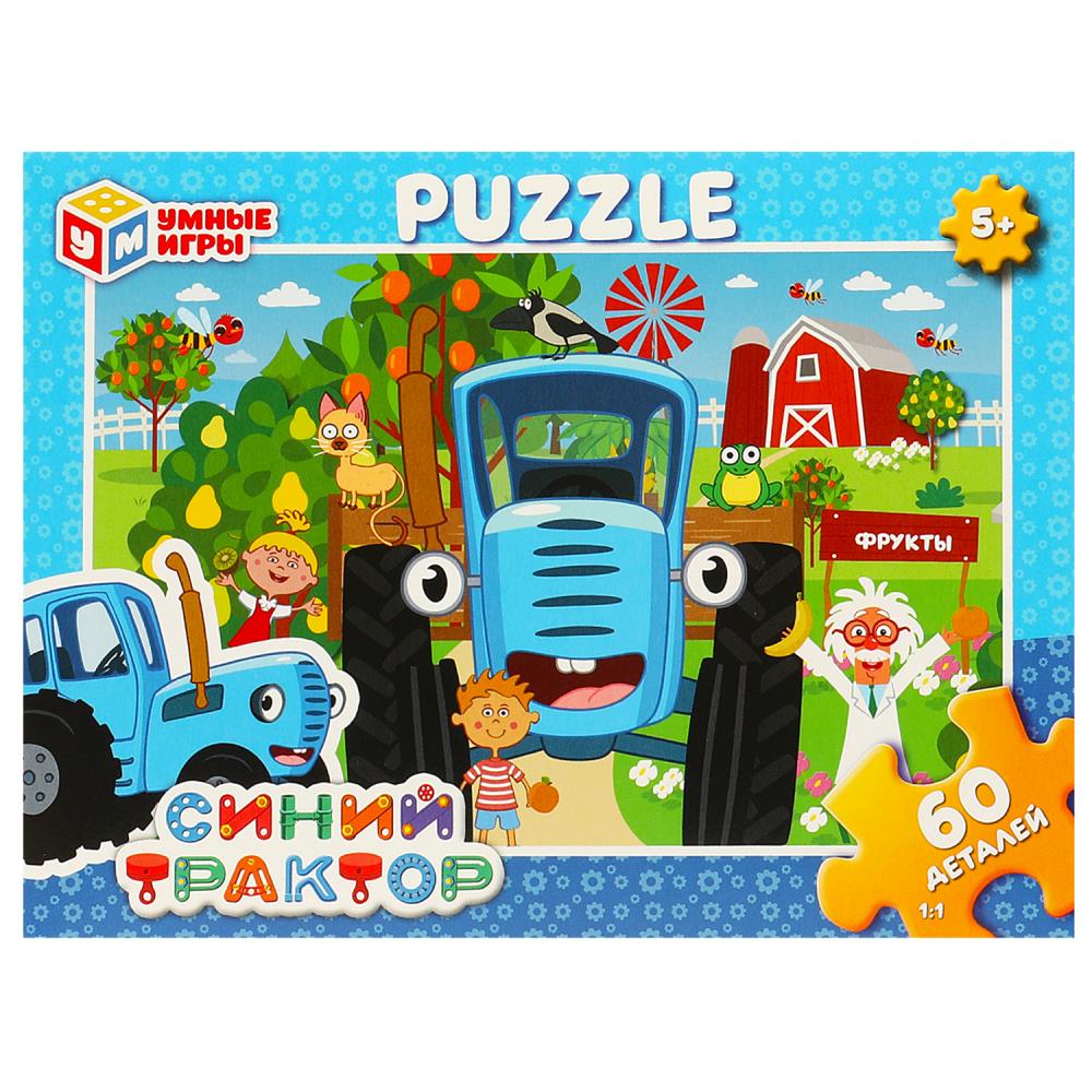 Пазлы Синий трактор, 60 деталей Умные игры 4660254419797