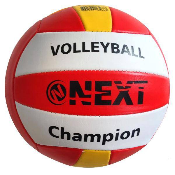Мяч волейбольный "Next" пвх 2 слоя, 22 см. (белый, красный, желтый) Next VB-2PVC280-5