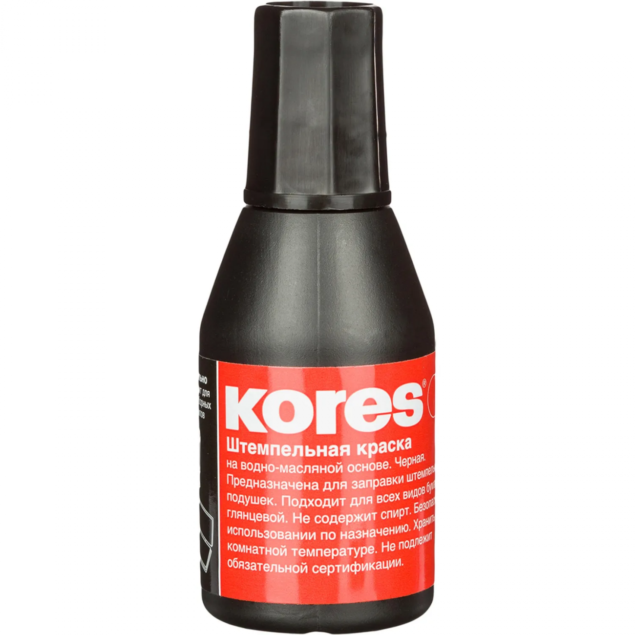 Краска штемпельная KORES черная 71338 ев/эт 2375880