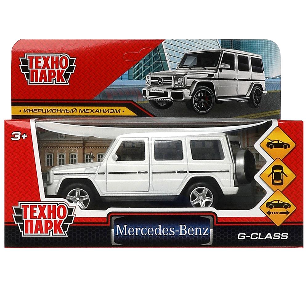 Машина металлическая Мерседес-Бенц G-класс 12 см. белый, Технопарк GCLASS-12-WH
