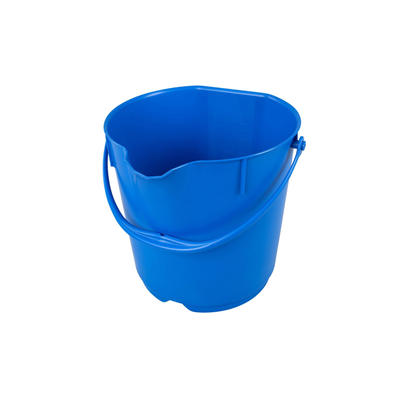 Ведро FBK 15л синее, армир. пластик противоударный, круглое, 80101-2 1583813