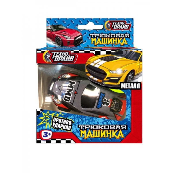 Машинка металлическая трюковая (в асс) Технодрайв ST0140117K-8W-R