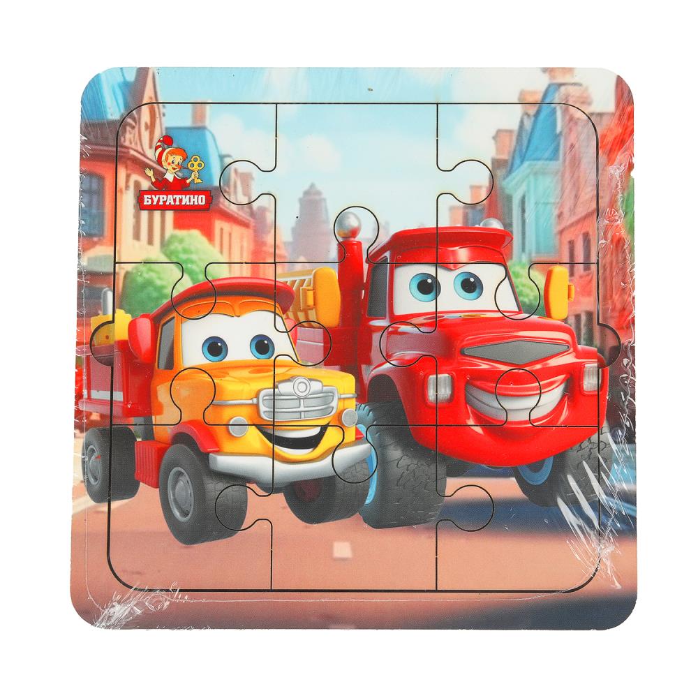 Игрушка деревянная пазл 15х15 см. Буратино игрушки из дерева BRT22