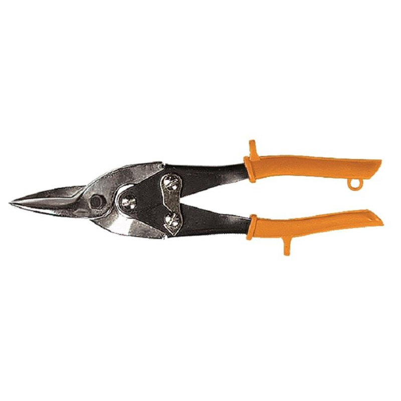 Ножницы по металлу SPARTA, 250 мм, пряморежущие, обрезин рукоятки (783155) 1507961