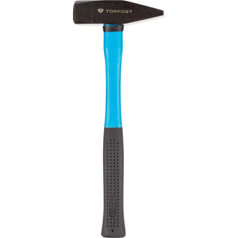 Молоток 1000 г TOPFORT из углеродистой стали, фибергласовая рукоятка 1704737