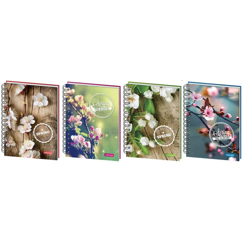 Бизнес-тетрадь Spring А5,120л, клетка, Mariner на спирали, 0018 1608817