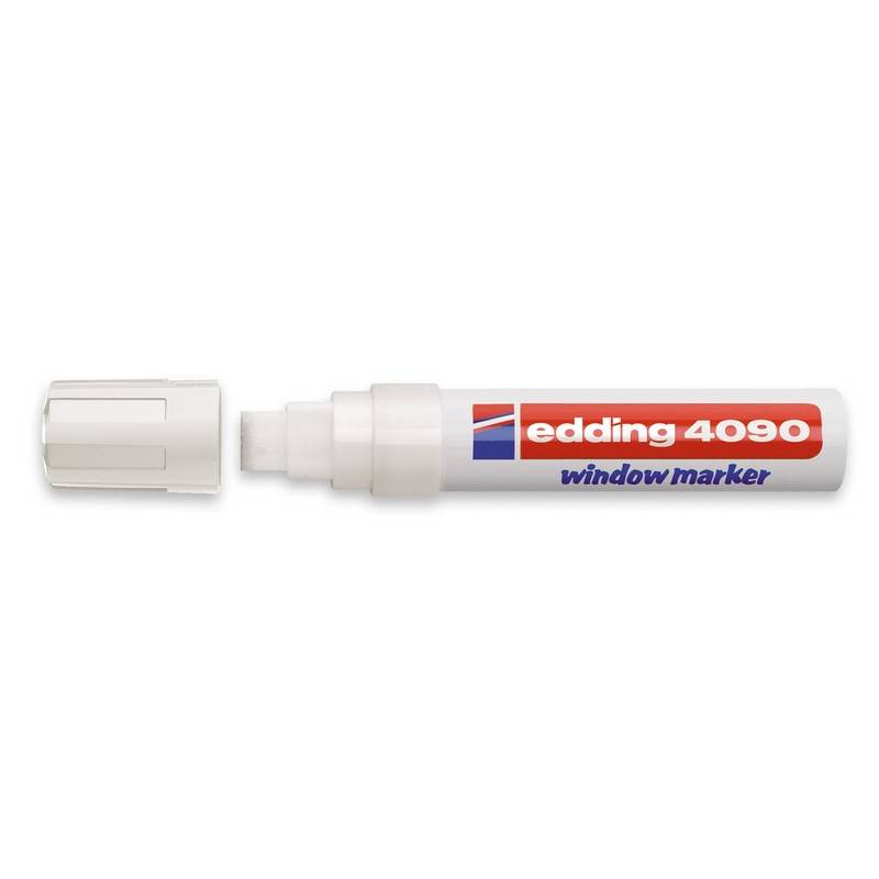 Маркер для окон Edding E-4090/049 (толщина линии 8 мм, белый, стираемый) 51335