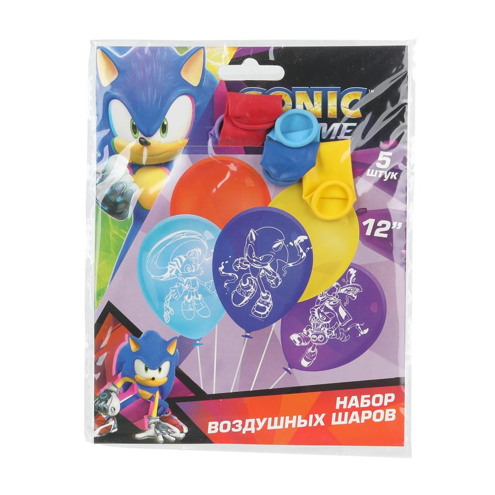 Латексные шары - набор 5 шт. "Соник" (30 см.) Чудо праздник LBM-117637-SN (600)