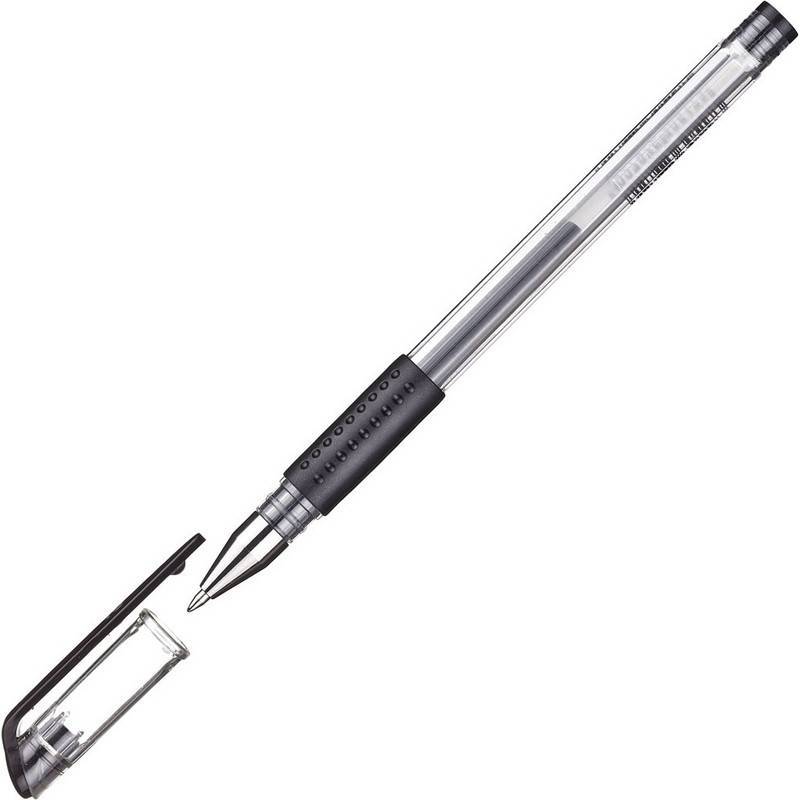Ручка гелевая Attache Gelios-010 черная (толщина линии 0.5 мм) 613142