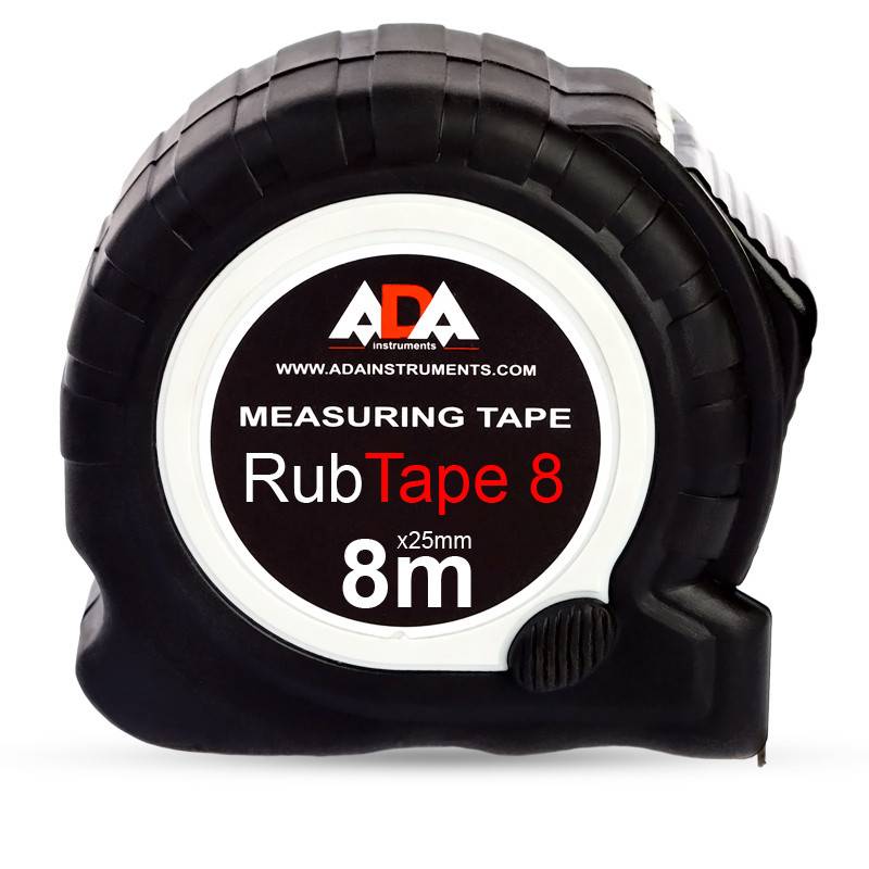 Рулетка ADA RubTape 8 8м x 25мм с фиксатором 484367